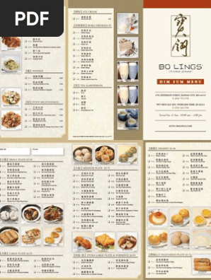 Chinese Food Menu Pdf