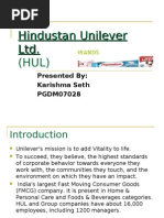Download Hindustan Unilever Ltd by Karishma Seth SN13216204 doc pdf