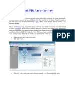 Cara Merubah File MKV Jadi Avi