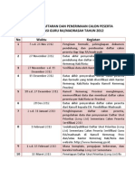 Jadwal Pendaftaran Calon Peserta Sertifikasi 2012