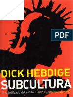 Hebdige Dick - Subcultura