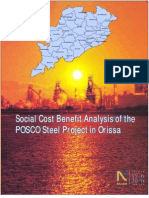 Social Cost Benefit Analysis of The POSCO Steel Project in Orissa