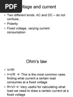 Voltage and Current