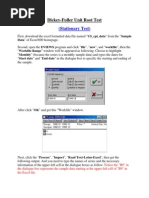 Dickey-Fuller Unit Root Test