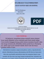 Download Pengaruh Penambahan Maltodekstrin Pada Pembuatan Santan Kelapa Bubuk by Dessy Christina Simorangkir SN132191227 doc pdf