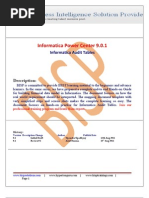 Informatica Audit Tables