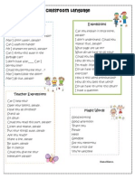 Classroom Language: Asking For Permission Expressions