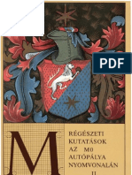 Regeszeti Kutatasok Az M0 Autopalya Nyomvonalan II PDF