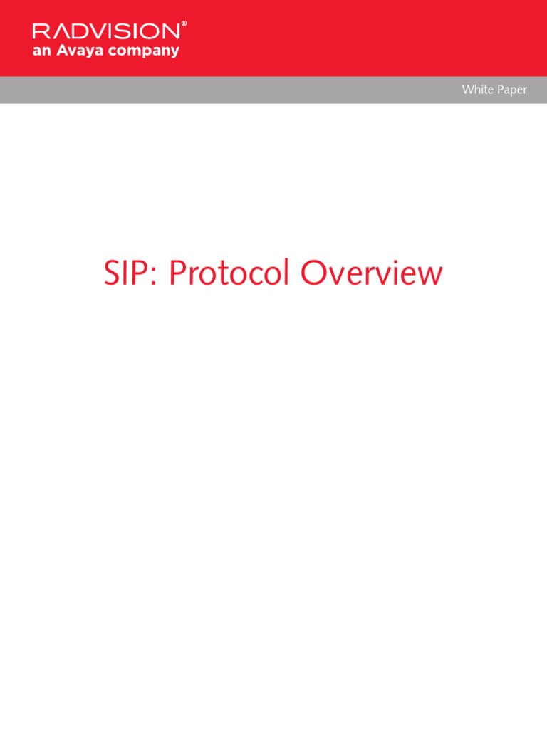 Sip Protocol Overview | PDF