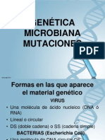 GENÉTICA MICROBIANA- Mutaciones