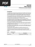 UM1549 User Manual: STM32 Demonstration Builder