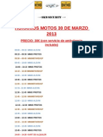 Horarios Minimotos Minimotard 30