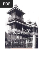 Marginal Notes in Moro History 