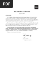 Wells Fargo Proxy Statement 2012