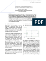 Class e Resonant Inverter