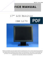 Service Manual: 17" LCD Monitor IBM L170
