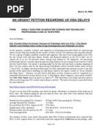 Download Petition - US Visa Delays due to 221g TAL Administrative Processing by winsarkar SN13222616 doc pdf