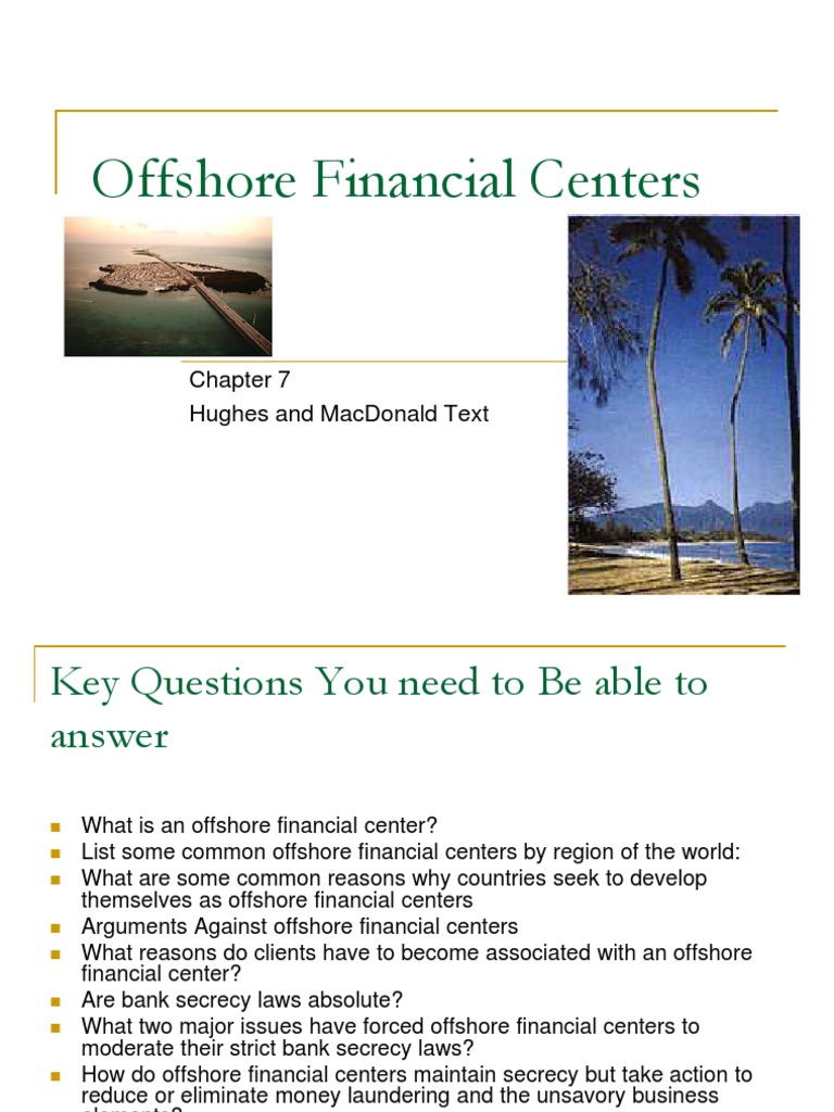Understanding Offshore Financial Centers | PDF | Bank Secrecy | Money ...