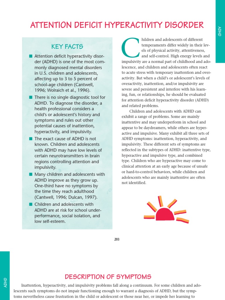 Attention Deficit Hyperactivity Disorder | PDF | Attention Deficit ...