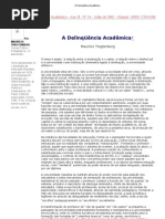 A Delinqüência Acadêmica