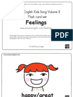 Dream English Kids Song Volume II Flash Card Set: Feelings