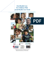 8.5 X 11 Oral Health Care For Children With Special Health Care Needs PDF