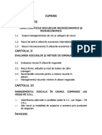 Caracteristicile Riscurilor Macroeconomice Şi Microeconomice