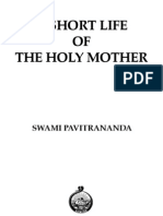 A Short Life of Holy Mother by Swami Pavitrananda (93p)
