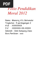 Moral Folio SPM - Tugasan Esei