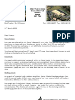 Newsletter March 2009