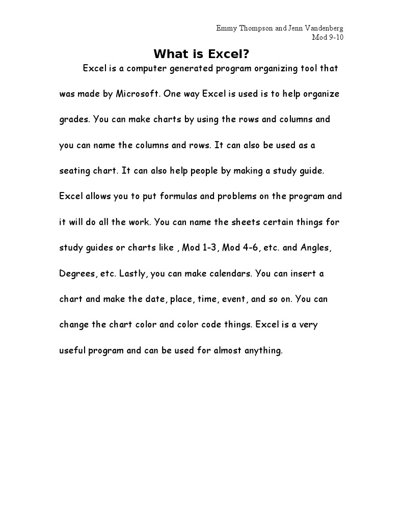 What Is Excel | PDF | Microsoft Excel | Microsoft