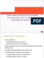 Genomica in Oncogeneza C1