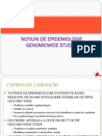 Epidemiologie. Genomic Wide Study