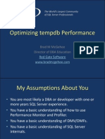Optimizing Tempdb Performance