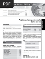 ANALISI COMPORTAMIENTO COSTOS 2011
