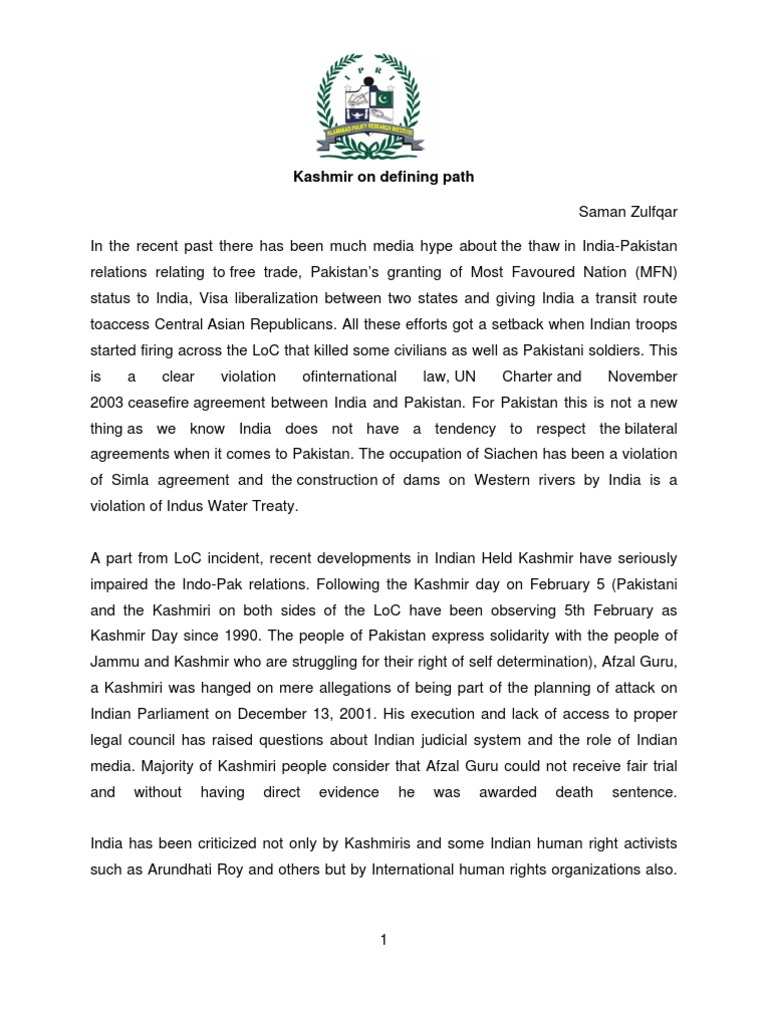 Реферат: Kashmir Conflict Essay Research Paper US Congressman