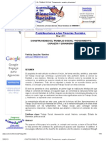 CONSTRUYENDO EL TRABAJO SOCIAL "Pensamiento, Corazón y Dinamismo"