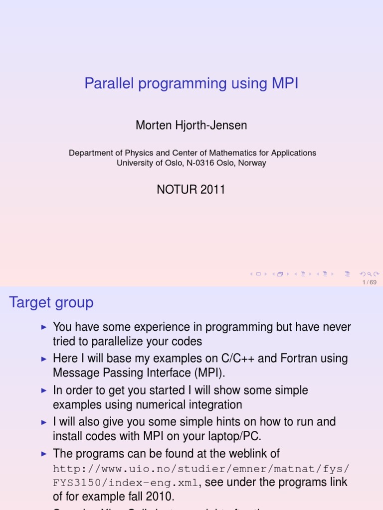 Parallel Programming Using MPI | PDF | Parallel Computing | Message ...