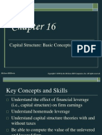 Chap016 Capital Structure Basic Concept