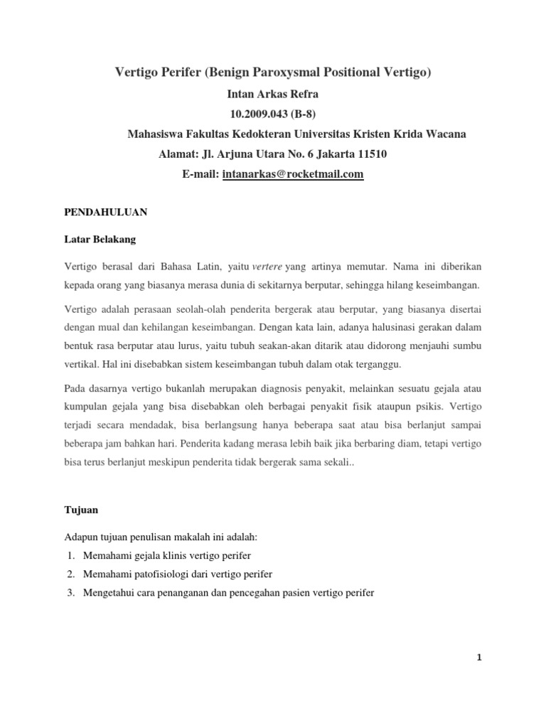 Vertigo Perifer Pbl 22