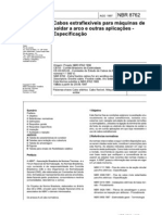 NBR8762 - 1997 - Cabos Extraflexíveis para Máquinas de Soldar A Arco e Outras Aplicações - Especificação