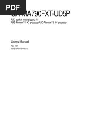 Motherboard Manual Ga Ma790fxt Ud5p E 1 Electrostatic Discharge Bios