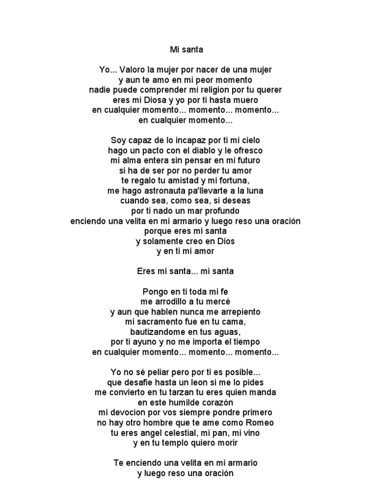 Letras de Romeo | PDF | Amor | Oración