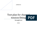 Test Plan For Channel Tension Fitting