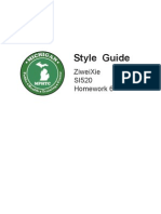 Style Guide: Ziweixie Si520 Homework 6