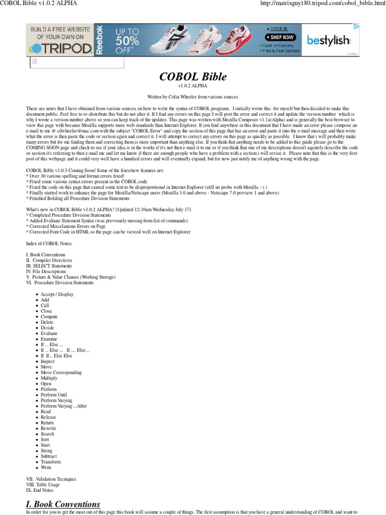 Visual cobol tutorial pdf