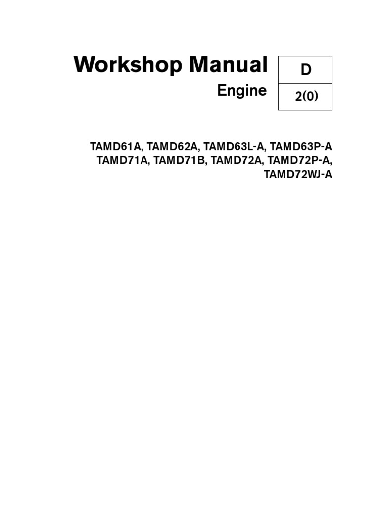 Tamd 63 P Service Manual