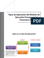 G. Tipos de Operaciones en El SIAF-SP 2012