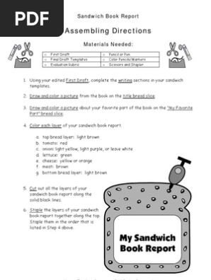 Sandwich BookReport
