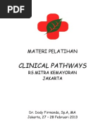 Download Clinical Pathways RS Mitra Kemayoran Jakarta 27-28 Februari 2013 by Indonesian Clinical Pathways Association SN132344995 doc pdf